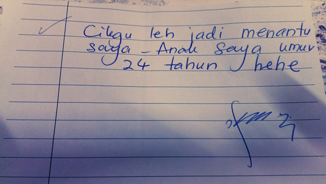 Bila Cikgu Dilamar Anak Murid. Kami Hanya Mampu Tersenyum