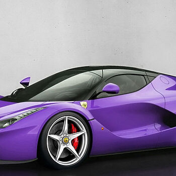 Ferrari LaFerrari Ungu Milik TMJ Yang Seksi