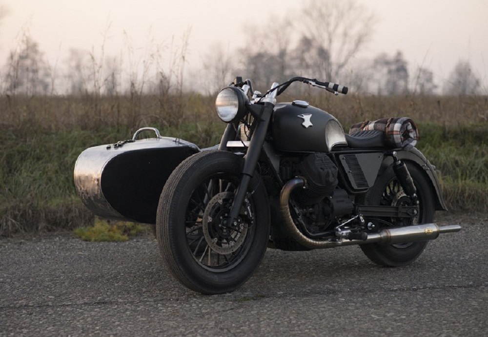Moto Guzzi V9 Gaya 'Military' Oleh Anvil Motociclette