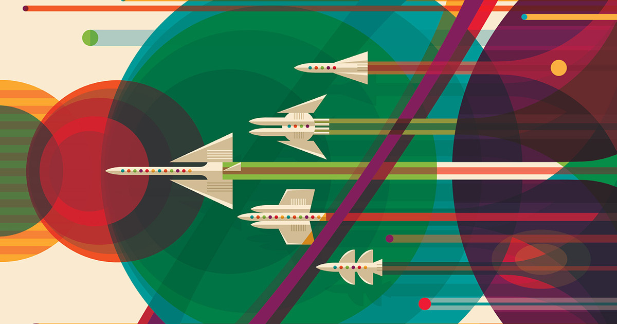 14 Poster Menarik Papar Imaginatif NASA Dalam Pengembaraan Angkasa Lepas