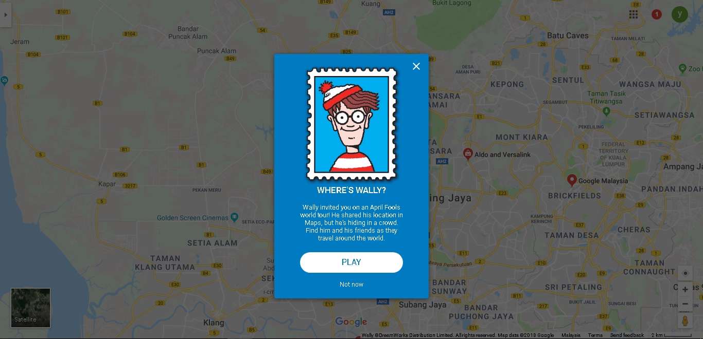 Cari 'Waldo' Di Google Maps Anda