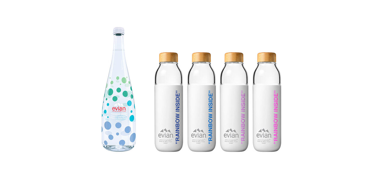 Botol Air Evian Rekaan Virgil Abloh Bakal Dijual 9 Mei Ini