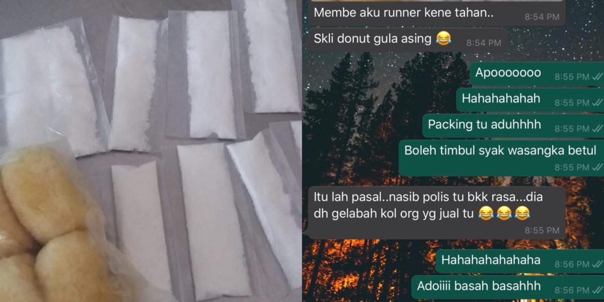 'Runner Delivery' Ini Ditahan Polis Gara-Gara Gula Donat Yang Dibungkus Secara Mencurigakan