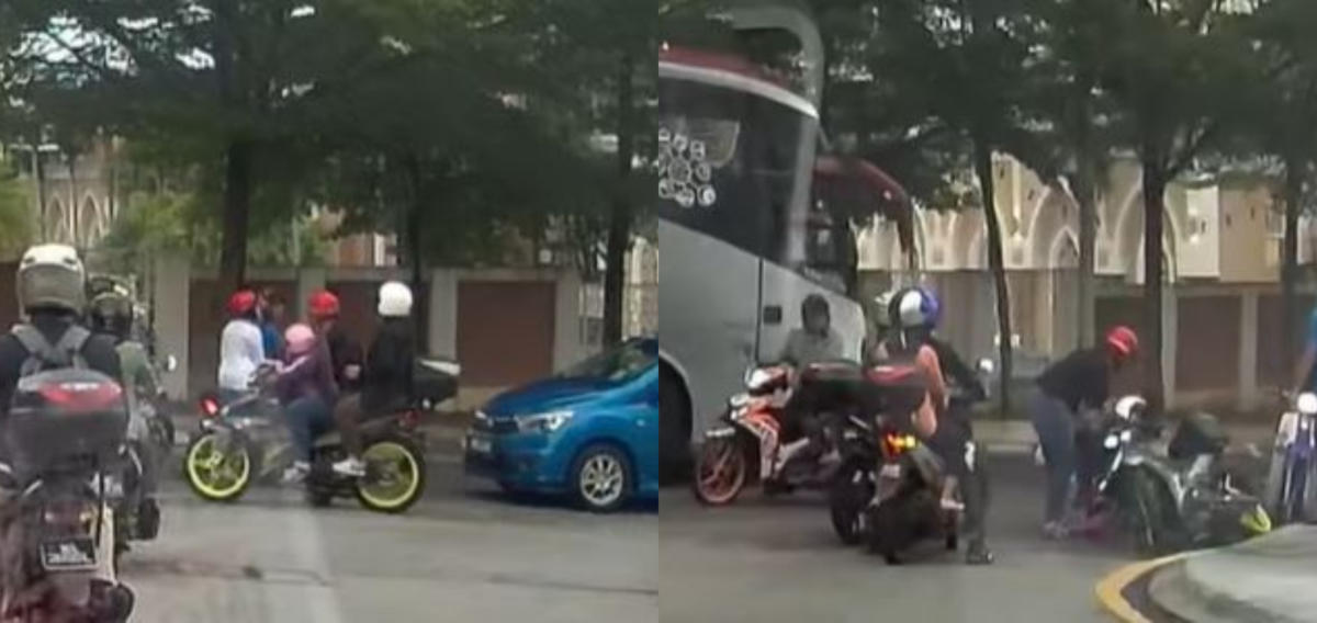 Sanggup 'U-Turn' Untuk Bertengkar, Aksi Penunggang Motosikal Ini Buat Netizen Marah