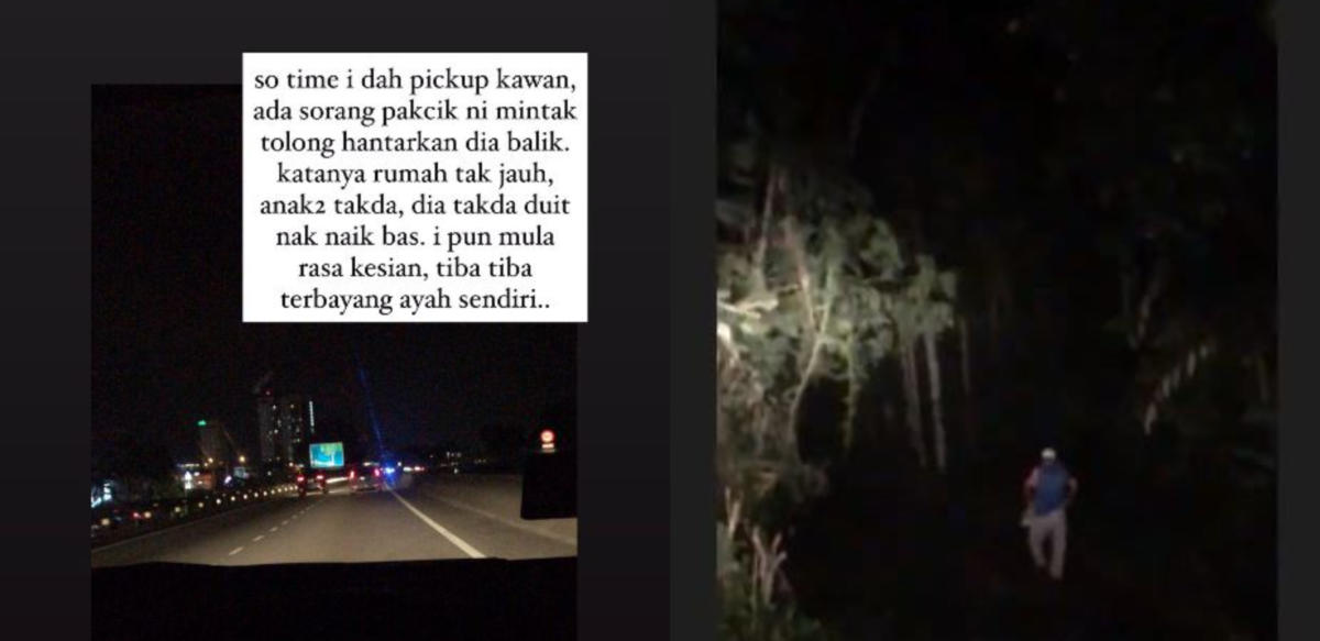 Gadis Kongsi Kisah Sayu Hantar Pak Cik Pulang Ke Rumah Di Tengah Malam