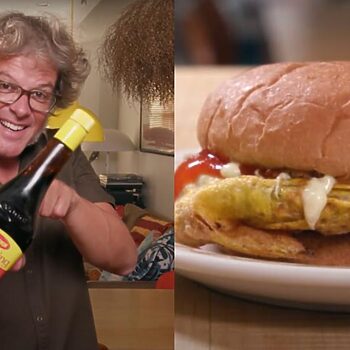 Lengkap Dengan Perasa Maggie, Netizen Kagum Lihat Skil Mat Salih Ini Masak 'Burger Ramly Special'