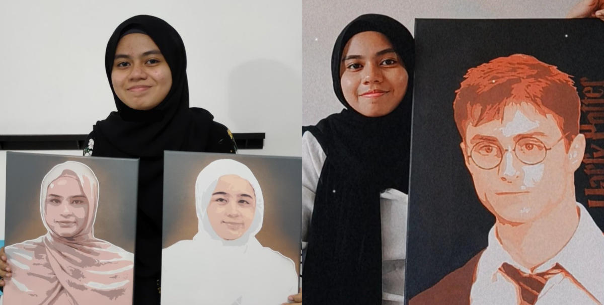 Hasil Lukisan Stensil Gadis Ini Di Media Sosial Buat Netizen Tergamam