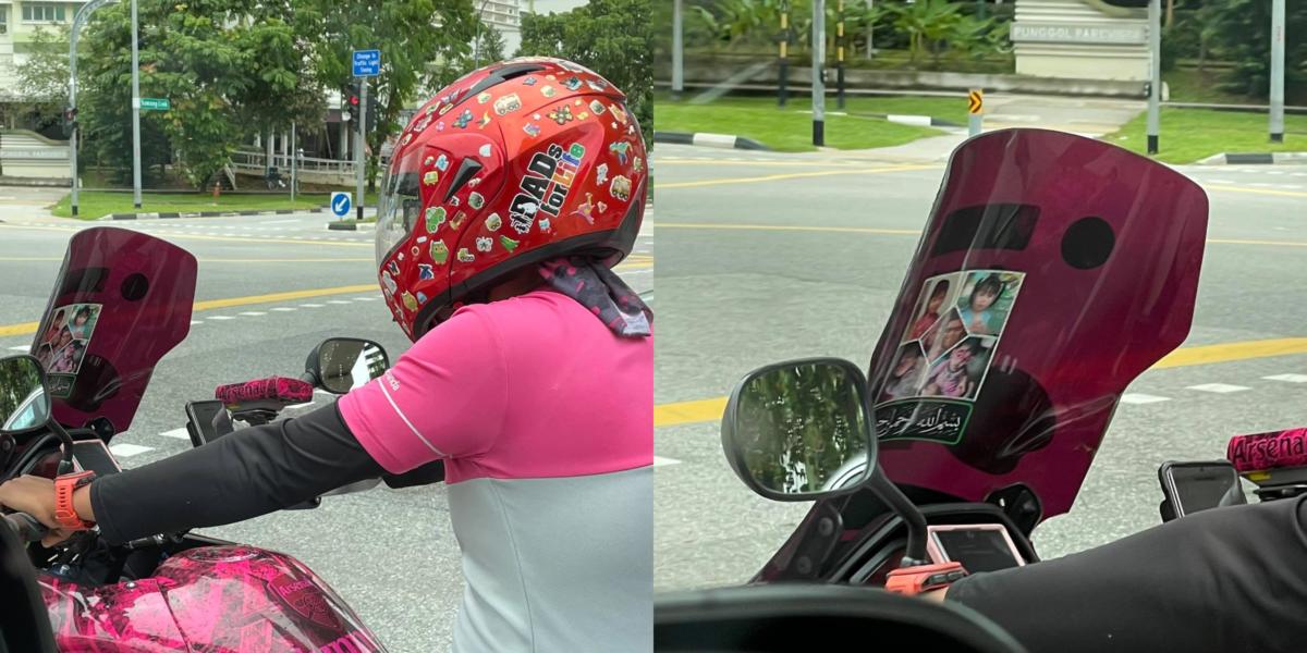 Netizen Kagum Setelah Fahami Mesej Di Sebalik Stiker Pada Helmet 'Rider' Ini