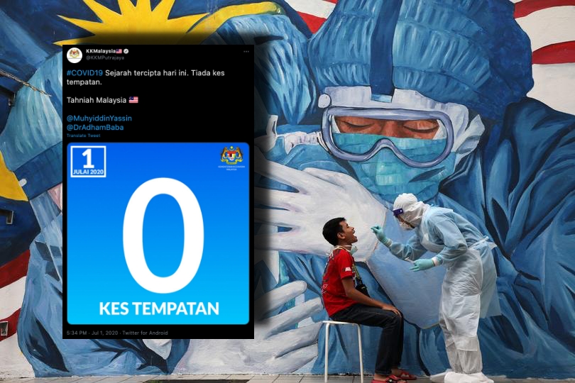 Hari Ini Dalam Sejarah, 1 Julai Tahun Lalu Malaysia Berjaya Catat Kosong Kes COVID-19