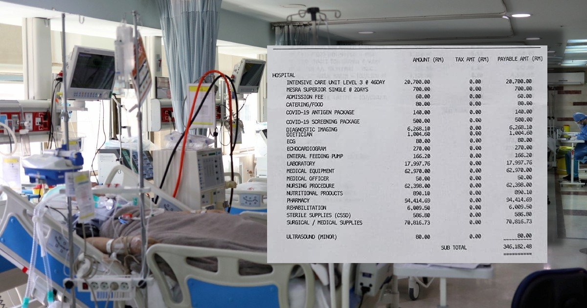 Bil Pesakit COVID-19 Lebih RM300,000 Jadi Perhatian Warganet, Ini Jawapan Pihak Hospital