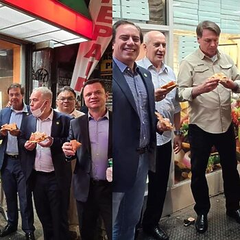 Gara-Gara Tidak Mahu Divaksin, Presiden Brazil Sanggup Makan Piza Di Tepi Jalan