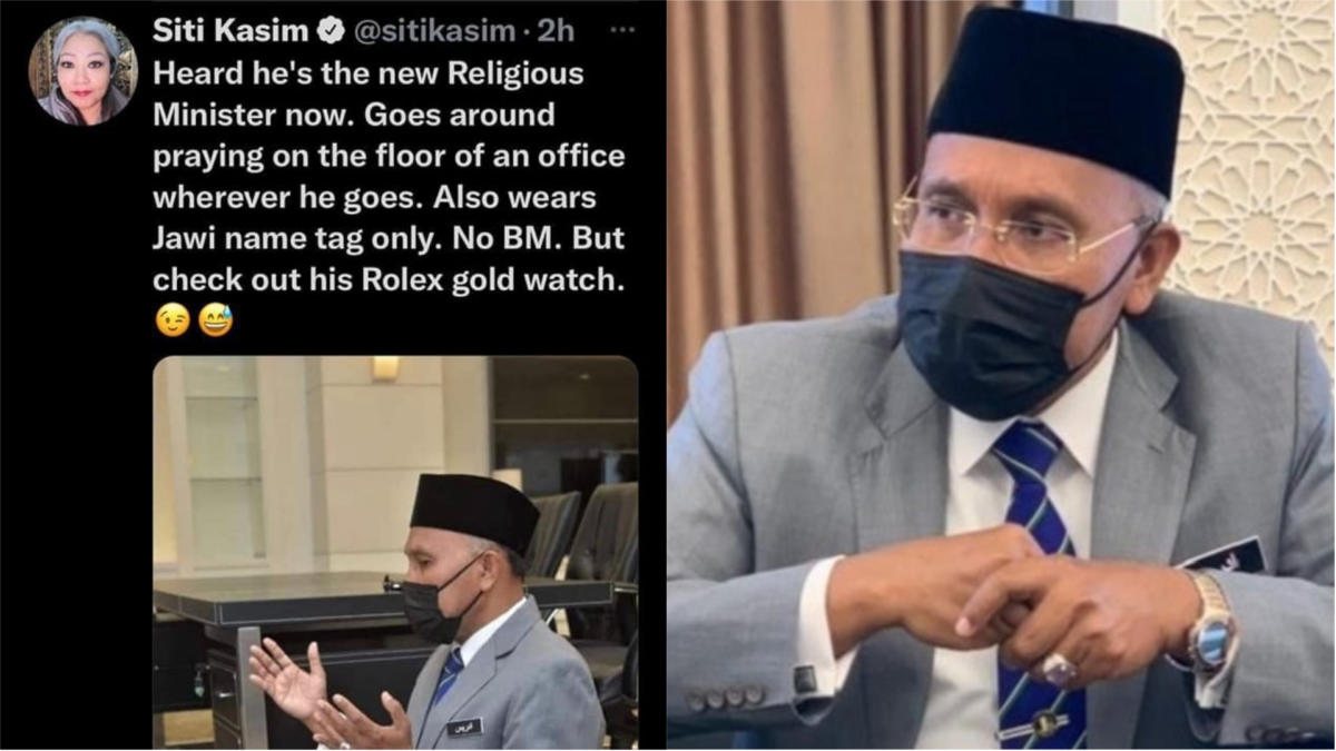 'Bukan Rolex Tapi Buruj'- Menteri Agama Nafi Dakwaan Siti Kasim Pakai Jam Mewah Tarik Perhatian Netizen