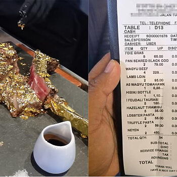 Wagyu Tomahawk Bersalut Emas Berharga RM6,888 Raih Perhatian Netizen