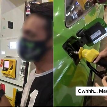 Dakwa Boleh Tingkatkan Prestasi, Tindakan Lelaki Ini Masukkan Cecair Dalam Nozel Undang Kecaman Netizen