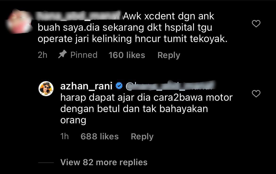 Azhan Rani Ucap Terima Kasih Pada Yang Bantu Ketika Kemalangan, Tegur ...