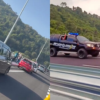 Bahayakan Pengguna Lain, PBT Halau Orang Ramai Berhenti Bergambar Di Lebuh Raya Bukit Kukus