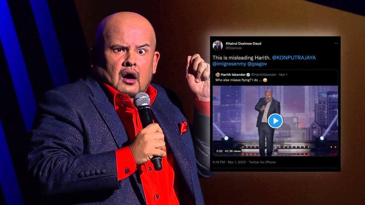 Ketua Imigresen Malaysia 'Terasa' Dengan Jenaka Harith Iskander, Dakwa Info Tidak Tepat