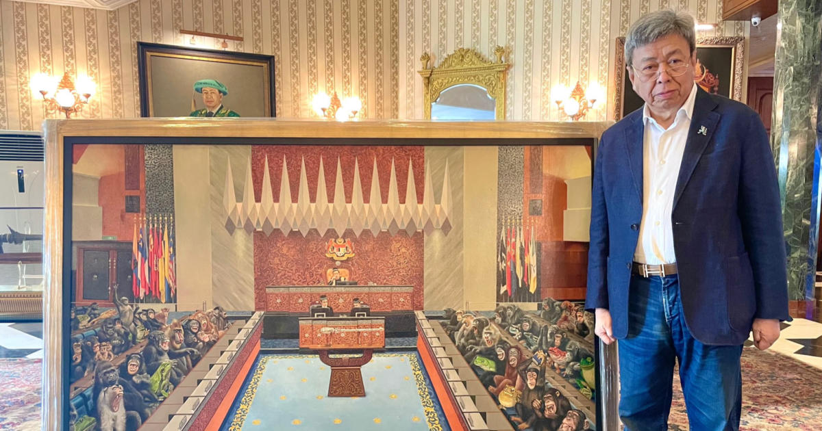 Sultan Selangor Perkenan Beli Lukisan Dengan Gambaran 'Monyet Di Parlimen Malaysia'
