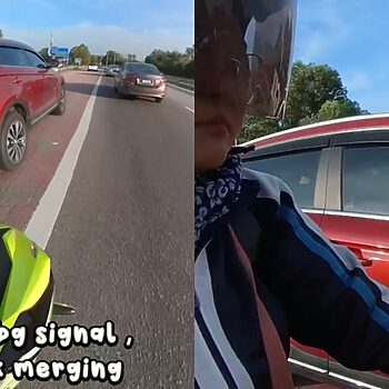 Enggan Bersabar Semasa Kesesakan, Pemandu X70 Dikecam Guna Lorong Susur Keluar Untuk Potong Barisan