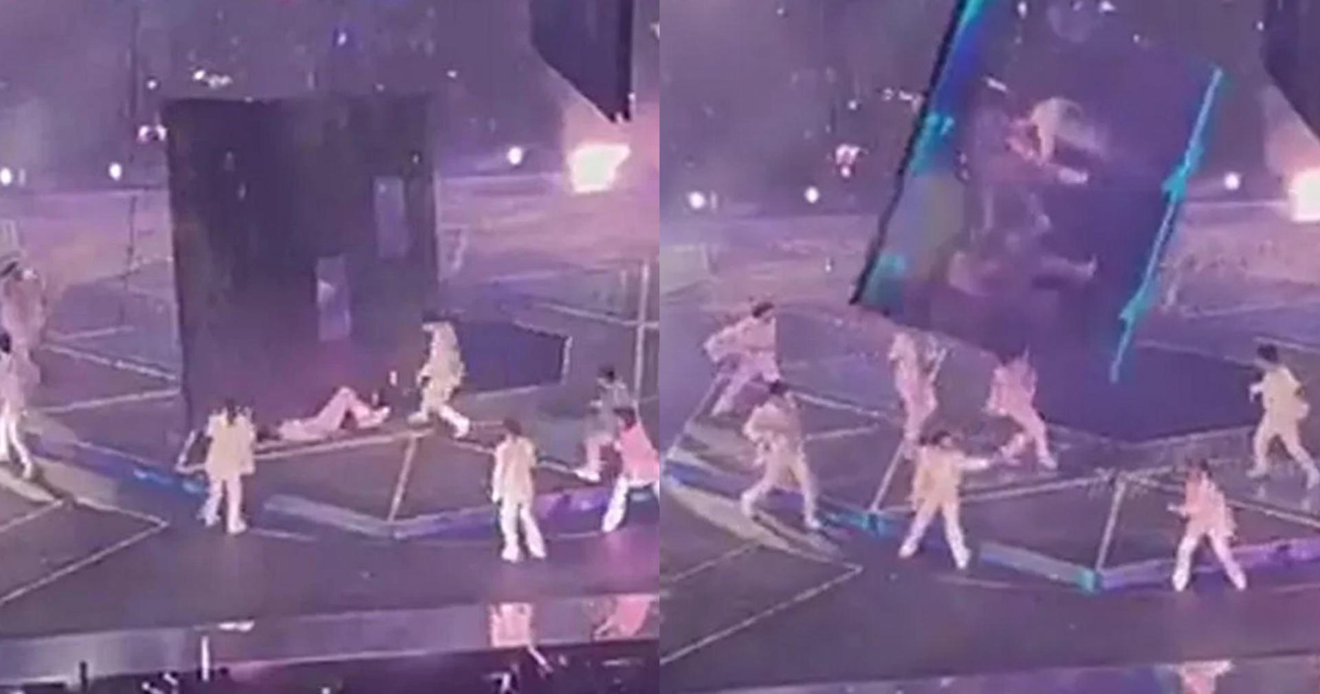 Dua Orang Cedera Selepas Skrin Video Gergasi Jatuh Ketika Konsert