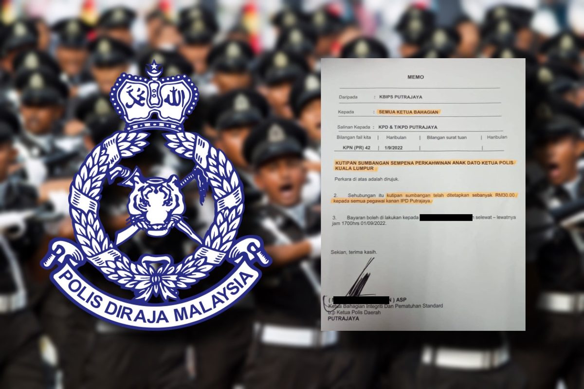 Tular Memo Ketua Polis KL Minta ‘Orang Bawah’ Derma RM30 Sempena Kenduri Anak