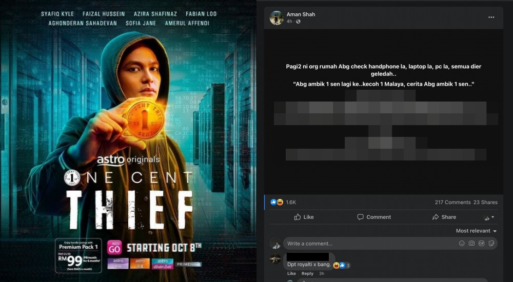 Aman Shah Jawab Dakwaan Filem One Cent Thief Adalah Kisah Tentang Dia