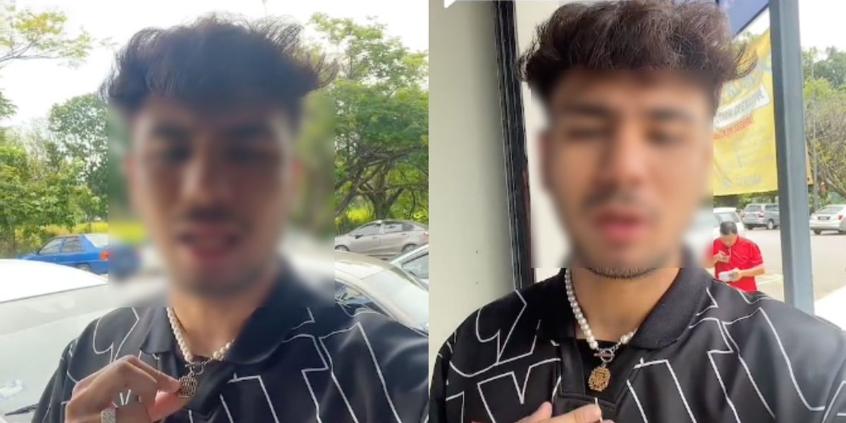 Sengaja Pakai Rantai Walaupun Akui Haram, 'Marketing' Lelaki Ini Undang Kecaman Netizen