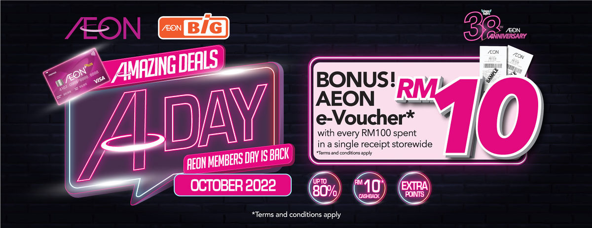 AEON Members Day Kembali Lagi! Tawarkan Harga Diskaun Sehingga 80% Buat ...