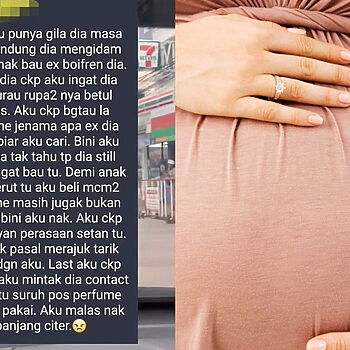 Mengidam Bau Wangian 'Ex-Boyfriend', Lelaki Ini Kecewa Anak Dikandung Isteri Bukan Miliknya