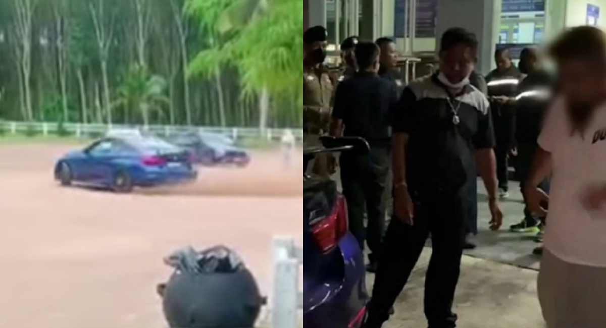 Tunjuk Hebat 'Drift' Di Hatyai, Seorang Rakyat Malaysia Terpaksa Bayar Ganti Rugi Sebanyak RM12,438