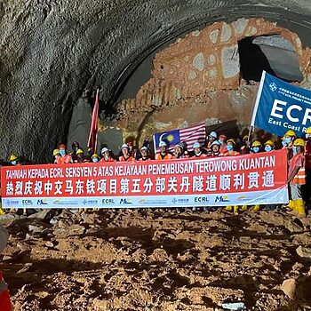 Proses Pengorekan 'Terowong Kuantan' Untuk Projek ECRL Siap 2 Bulan Lebih Awal