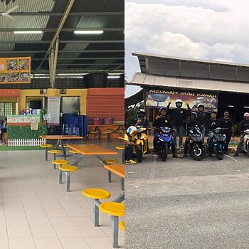 Geng Konvoi Motosikal Dipuji Selepas Turun 'Support' Kedai Makan Viral Kurang Pelanggan