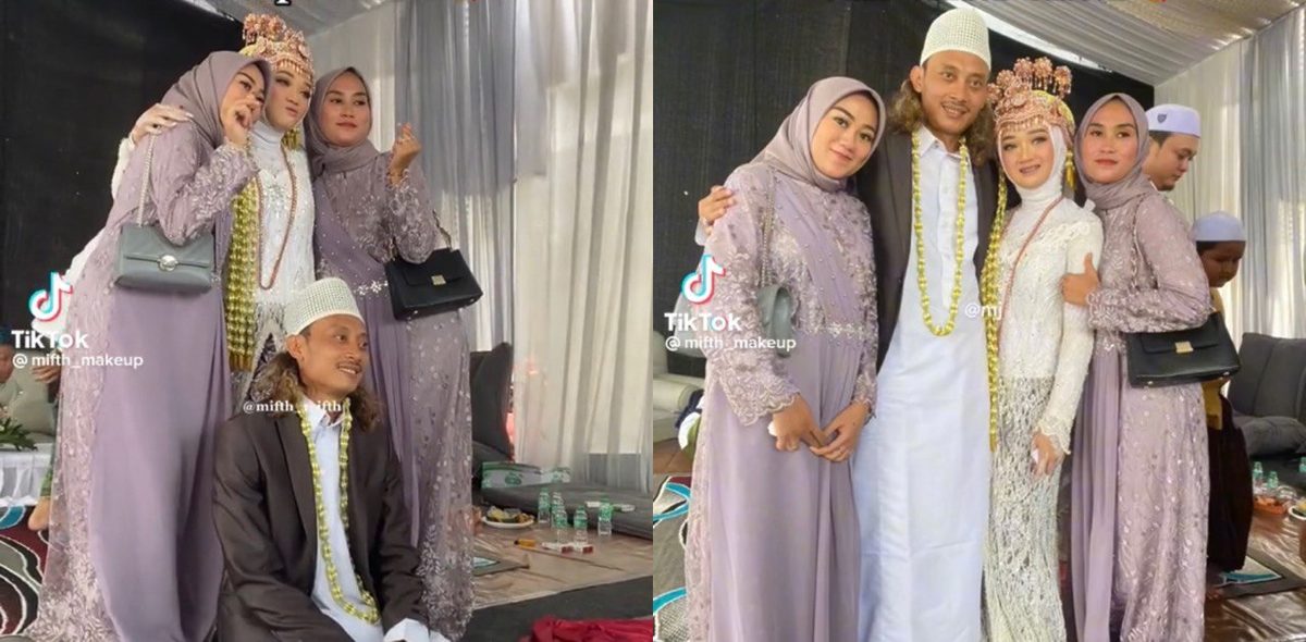 Isteri Pertama, Kedua Tenang Hadir Ke Majlis Kahwin Suami Dengan Isteri Ketiga
