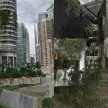 Seakan Permainan 'The Last Of Us', Animasi Kuala Lumpur Menjadi Bandar Terbengkalai Ini Raih Perhatian Netizen