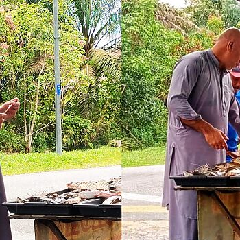 Lengkap Berjubah, ‘Dominic Toretto’ Ditemui Beli Ikan Baung