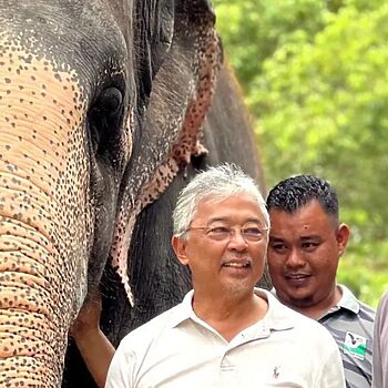 Kongsi Gambar YDPA Bersama Gajah, Peranti 'Nothing' Tengku Hassanal Shah Jadi Bualan Netizen