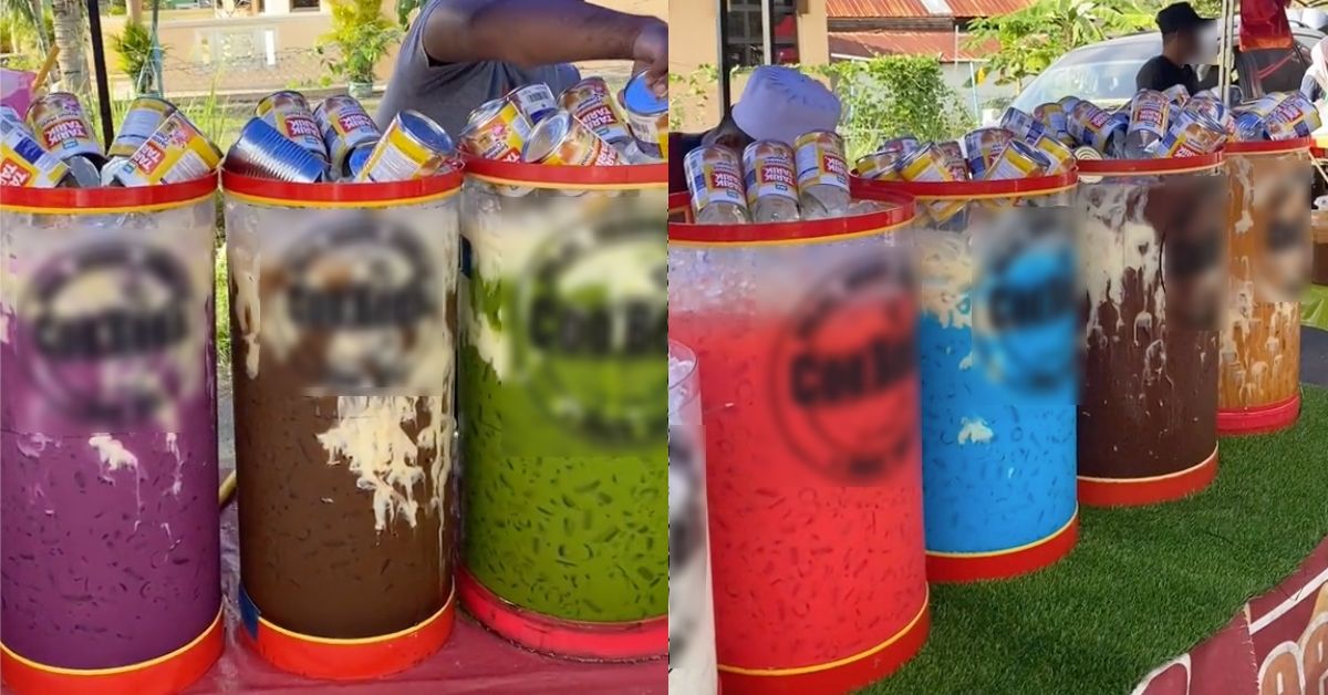Letak Tin Susu Bersama Air Balang, Taktik Pemasaran Peniaga Ini Buat Netizen ‘Seram’