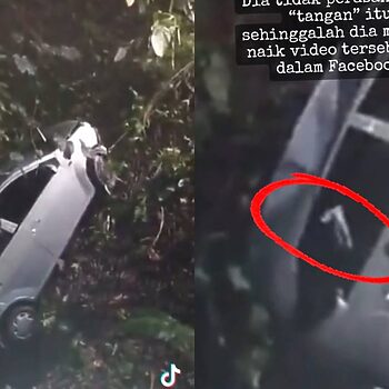 Selepas DJ Terima Panggilan ‘Wanita Misteri’, Netizen Kembali Kongsi Video Seram Kereta Jatuh Gaung