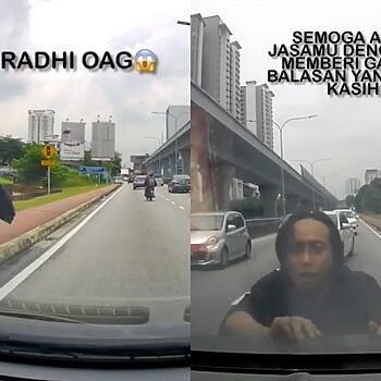 Tolong Tolak Kereta Ke Tepi Jalan Seorang Diri, Radhi OAG Terima Pujian Netizen