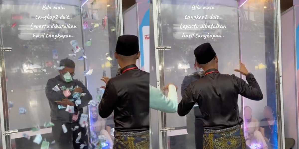 Peluk Duit Tak Dikira Hasil Tangkapan, Netizen Pertikai Penganjur Batalkan Kemenangan Peserta 'Money Booth'
