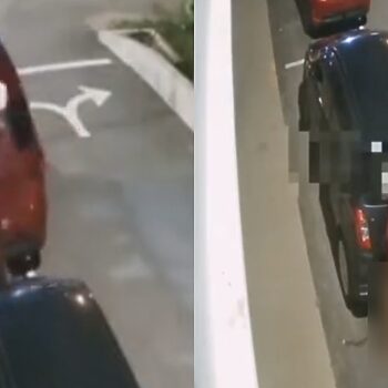 Berkopiah Namun Tidak Beradap, Lelaki Kencing Berdiri Belakang Axia Undang Kecaman Netizen