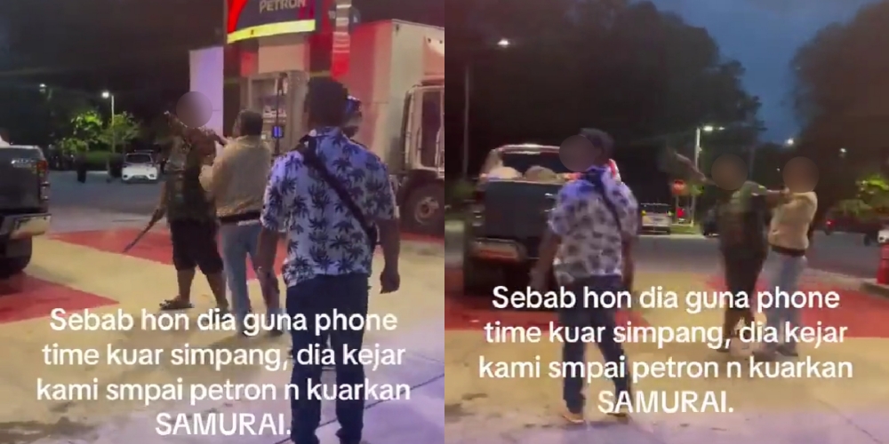 Tidak Puas Hati Kena Hon, Lelaki Mengamuk Bawa Keluar 'Pedang Samurai'