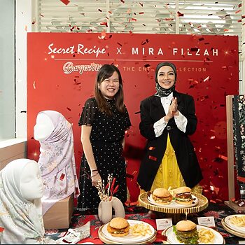 Secret Recipe Dan Mira Filzah Bekerjasama Perkenalkan BurgerMira Sebagai Menu Bermusim Baharu