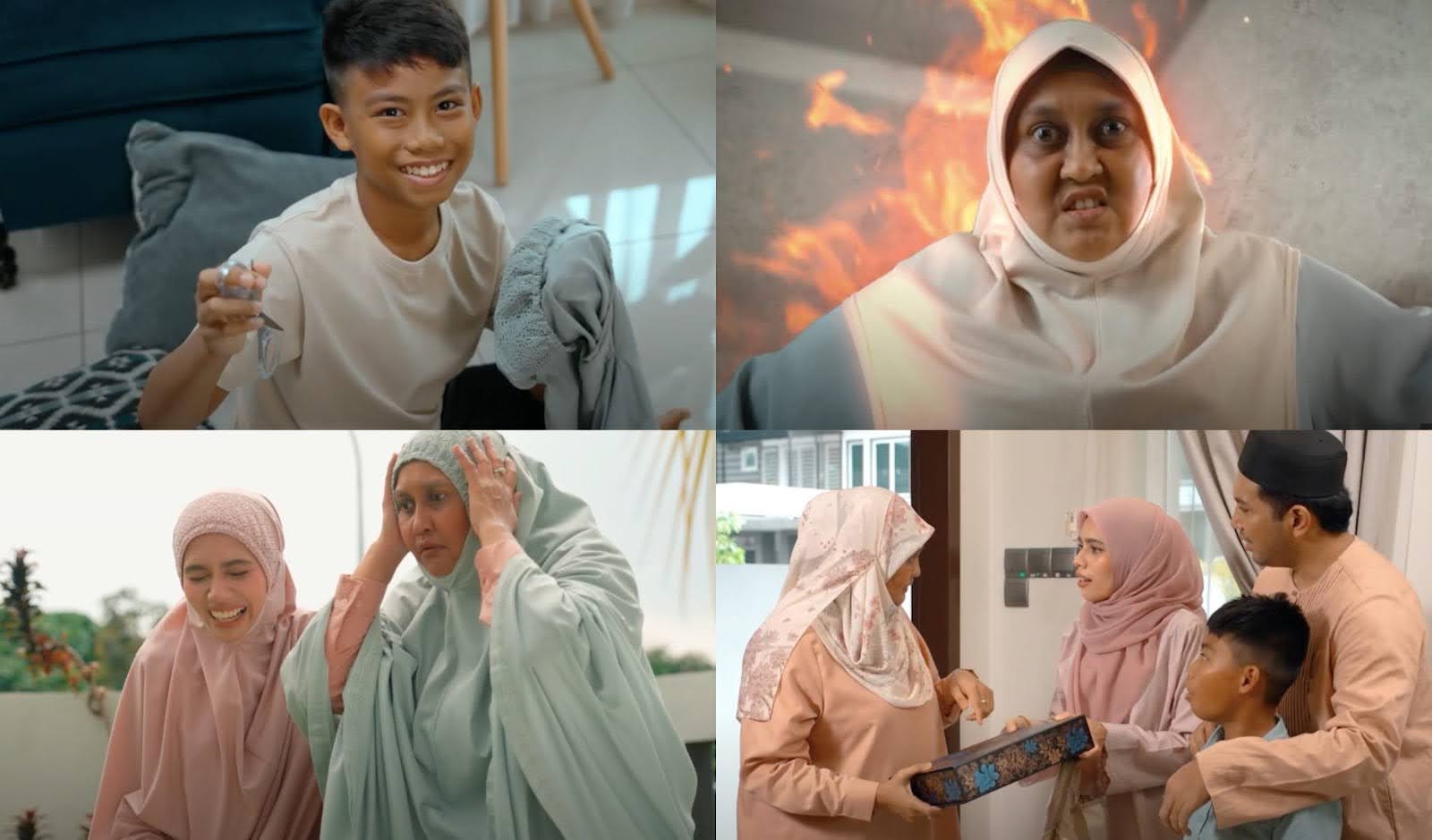 Nakal Betul Cucu Nenek, Telekung Nenek Pun Digunting Seakan Mainan