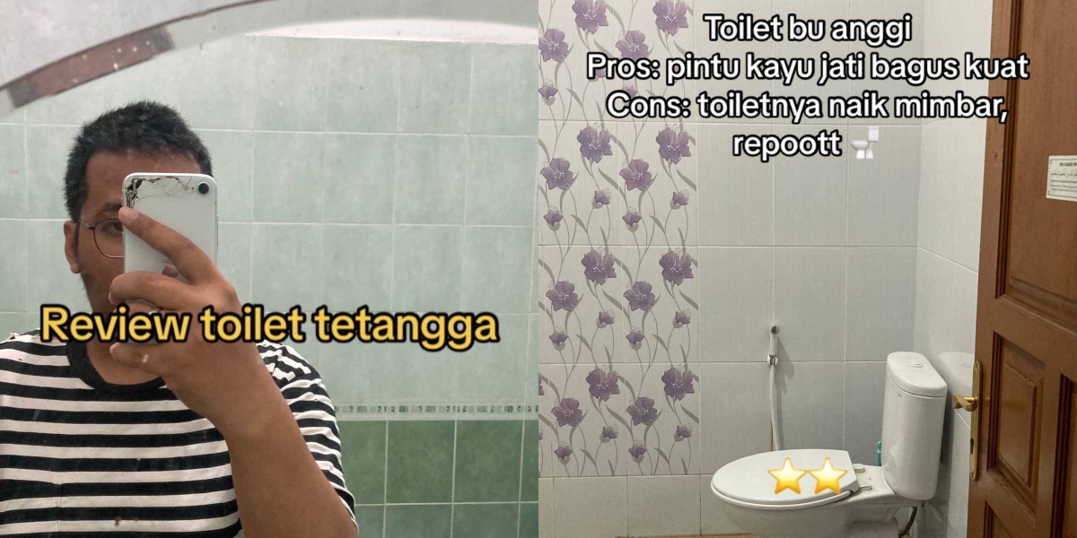 Dakwa Dapat Kebenaran Tuan Rumah, Lelaki Ini Seronok 'Review' Tandas Semasa Beraya