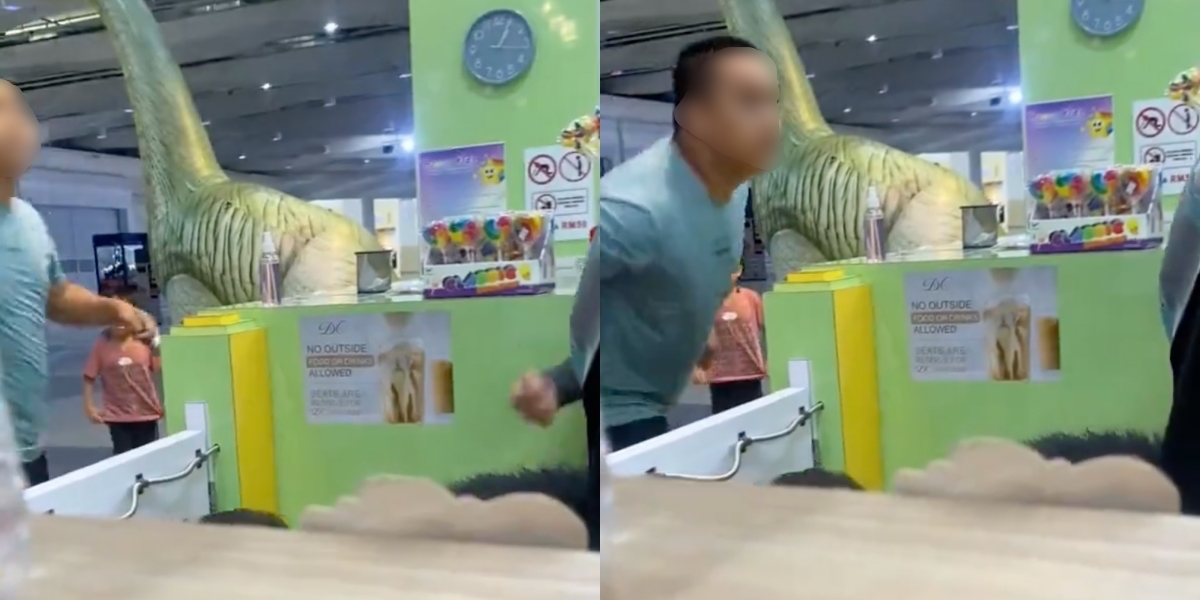 Marah Anak Dituduh Curi Gula-Gula & Air, Bapa Ludah Pekerja Taman Mainan