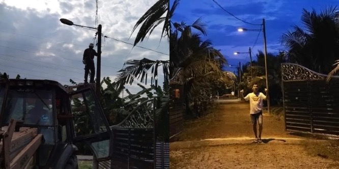 ‘RM2,000 Bagi Setiap Satu’ - Lelaki Sanggup Gunakan Wang Sendiri Untuk Baiki Lampu Jalan Di Kawasan Perumahan
