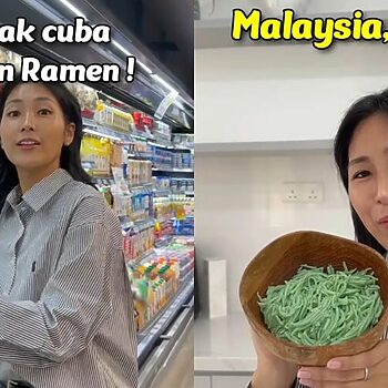 Cubaan Wanita Jepun Masak Ramen Versi Malaysia Bertukar Menjadi 'Sup Cendol'