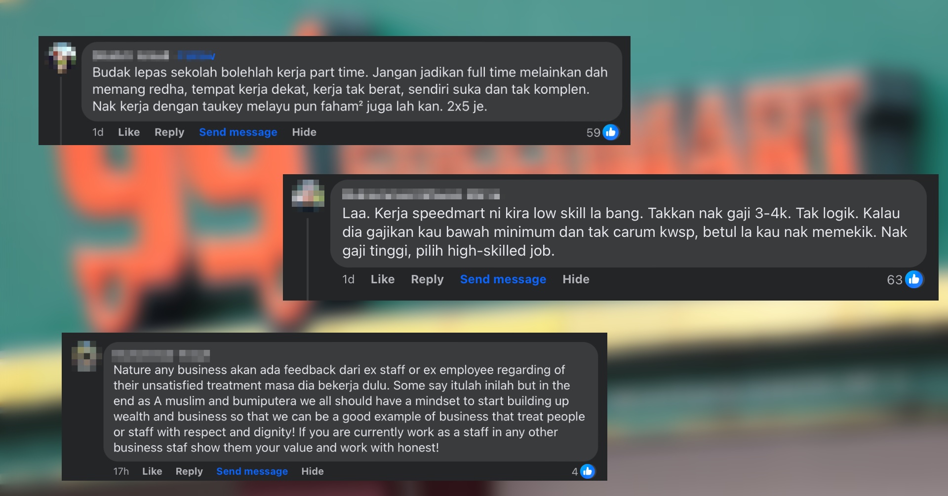 Ini Pandangan Netizen Terhadap Bekas Pekerja Yang Tersakiti Oleh Kedai Runcit Ternama