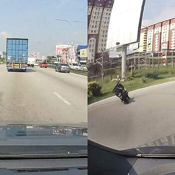 'Nasib Ada Dashcam, Baru Orang Percaya' – Pemandu Terkejut Nyaris Langgar Motosikal Tanpa Orang